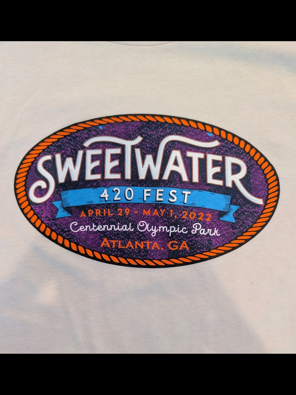 2022 Sweetwater 420 Fest Tan Graphic Men's T-shirt, XL Goose, SCI, Trey, JRAD